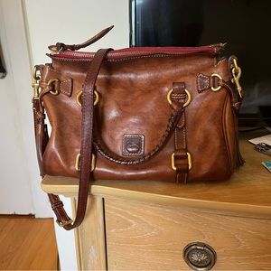 Dooney & Bourke Leather Florentine Satchel Handbag Purse